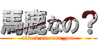 馬鹿なの？ (attack on euro_yen)