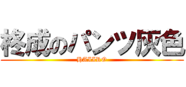 柊成のパンツ灰色 (HAIIRO)