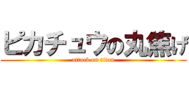 ピカチュウの丸焦げ (attack on titan)