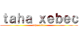 ｔａｈａ ｘｅｂｅｃ (taha xebec)