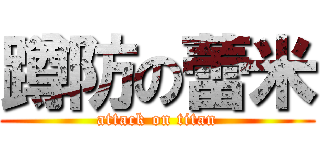 蹲防の蕾米 (attack on titan)