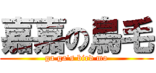 嘉嘉の鳥毛 (ga ga\'s bird mo)