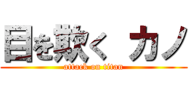 目を欺く カノ (attack on titan)