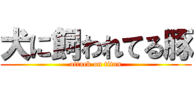 犬に飼われてる豚 (attack on titan)