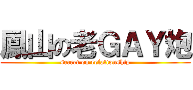 鳳山の老ＧＡＹ炮 (secret on relationship)