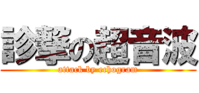 診撃の超音波 (attack by echogram)