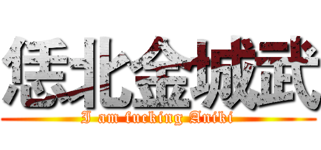 恁北金城武 (I am fucking Aniki)