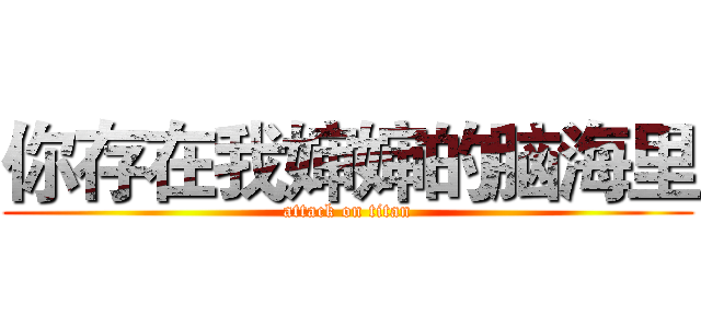 你存在我婶婶的脑海里 (attack on titan)