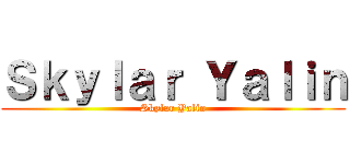 Ｓｋｙｌａｒ Ｙａｌｉｎ (Skylar Yalin)