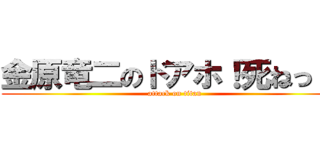 金原竜二のドアホ！死ねっ！！ (attack on titan)