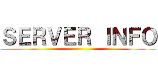 ＳＥＲＶＥＲ ＩＮＦＯ ()