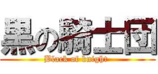 黒の騎士団 (Black of knight )
