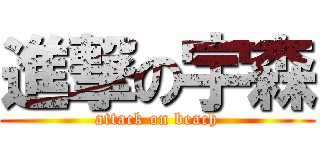 進撃の宇森 (attack on beach)