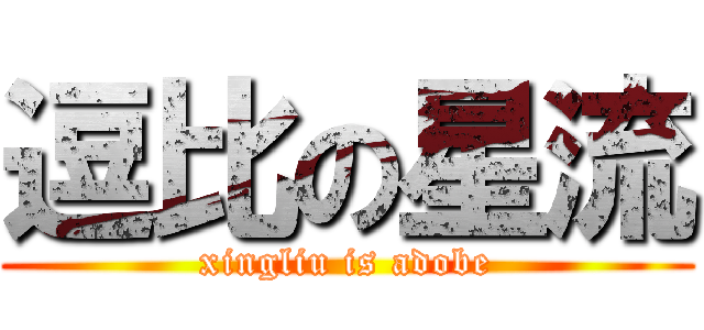 逗比の星流 (xingliu is adobe)