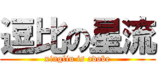 逗比の星流 (xingliu is adobe)