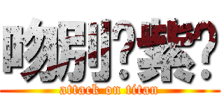 吻別奶紫淚 (attack on titan)