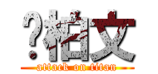 黃柏文 (attack on titan)