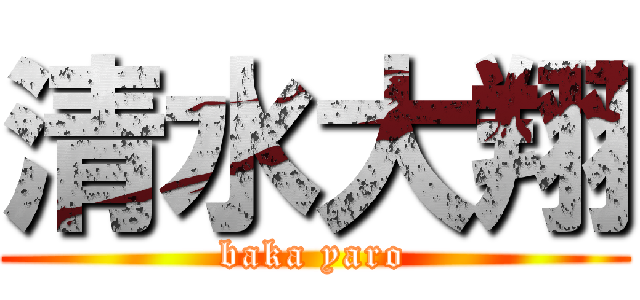 清水大翔 (baka yaro)