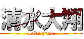 清水大翔 (baka yaro)