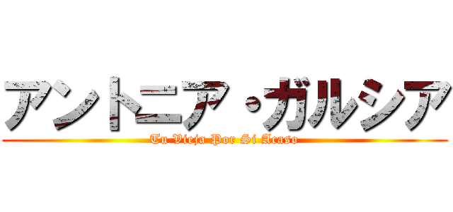 アントニア・ガルシア (Tu Vieja Por Si Acaso)