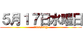 ５月１７日水曜日 (￥500DAY)