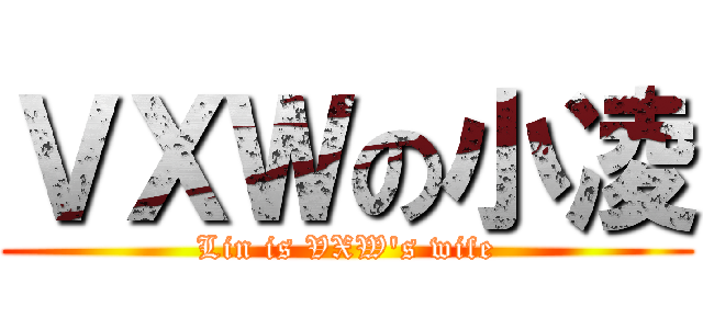 ＶＸＷの小凌 (Lin is VXW\'s wife)
