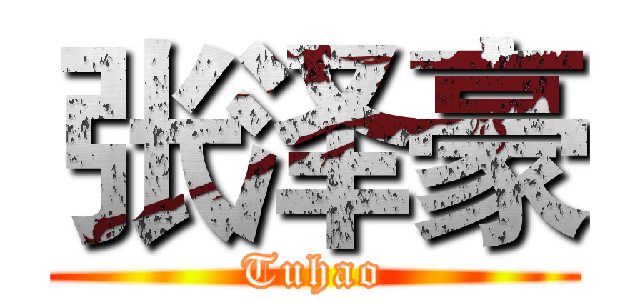 张泽豪 (Tuhao)