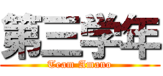 第三学年 (Team Amano)