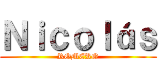 Ｎｉｃｏｌáｓ (ROMERO)