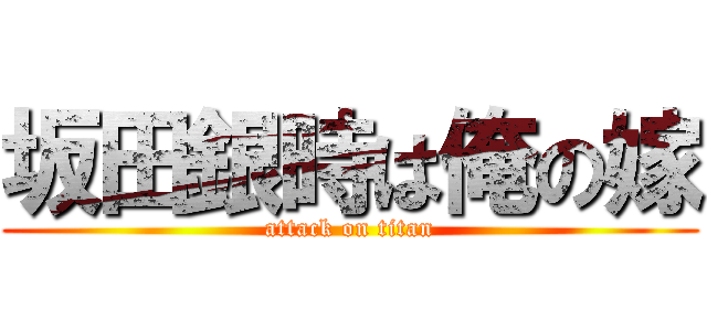 坂田銀時は俺の嫁 (attack on titan)