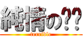 純情のㄅㄅ (terrible)