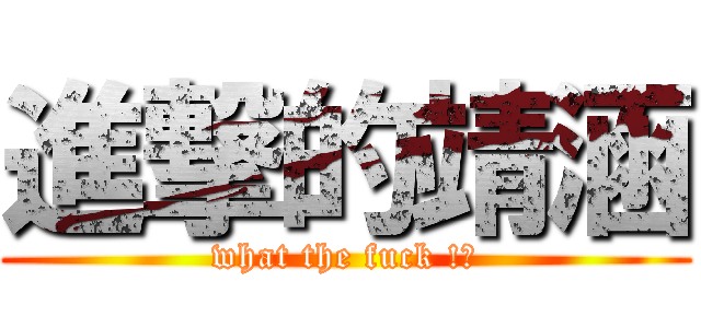 進撃的靖涵 (what the fuck !?)