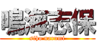 鳴海志保 (siho narumi)