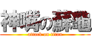 神嘴の蘇龜 (attack on titan)
