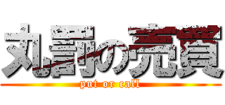 丸罰の売買 (put or call)