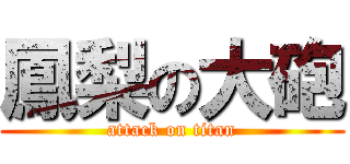 鳳梨の大砲 (attack on titan)