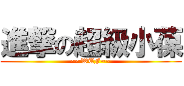 進撃の超級小葆 (~~WTF~~)