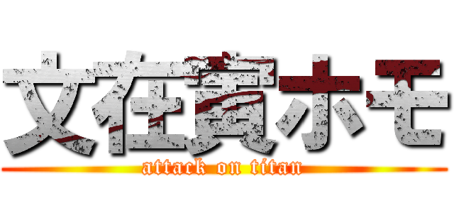 文在寅ホモ (attack on titan)