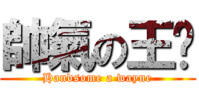 帥氣の王瑋 (Handsome a wayne)