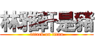 林雅軒是豬 (attack on titan)