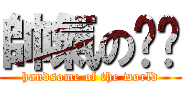 帥氣の嘎瑋 (handsome of the world)