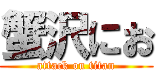 蟹沢にお (attack on titan)