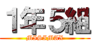 １年５組 (MISIMAX)