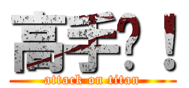 高手唉！ (attack on titan)