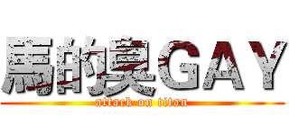 馬的臭ＧＡＹ (attack on titan)
