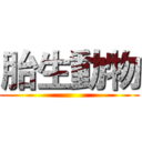 胎生動物 ()