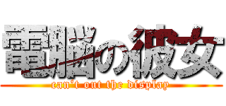 電脳の彼女 (can‘t out the display)