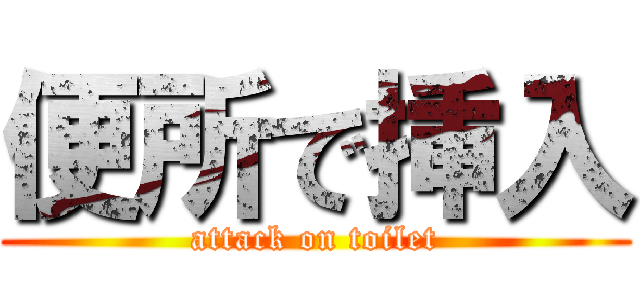 便所で挿入 (attack on toilet)