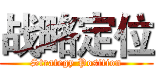 战略定位 (Strategy Position)