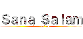 Ｓａｎａ Ｓａｌａｍ (Sana Salam)
